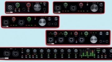 Focusrite Scarlett 3rd generation audio interfaces